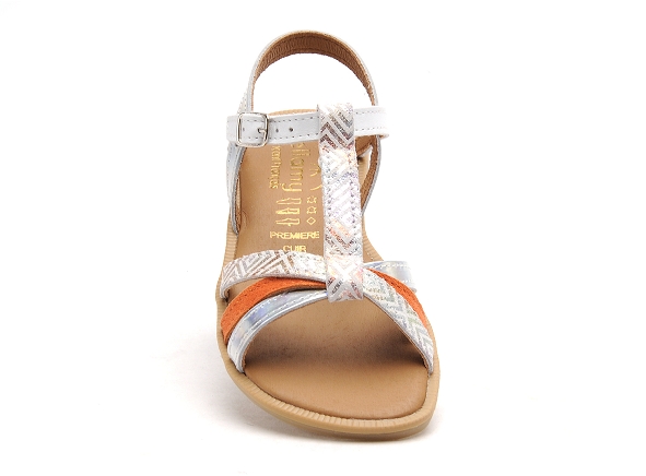 Bellamy nu pieds enfant fillette ina argent
