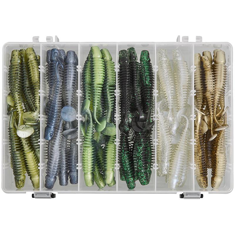 Kit Leurre Souple Gunki Tipsy Cxl Clear Water Box