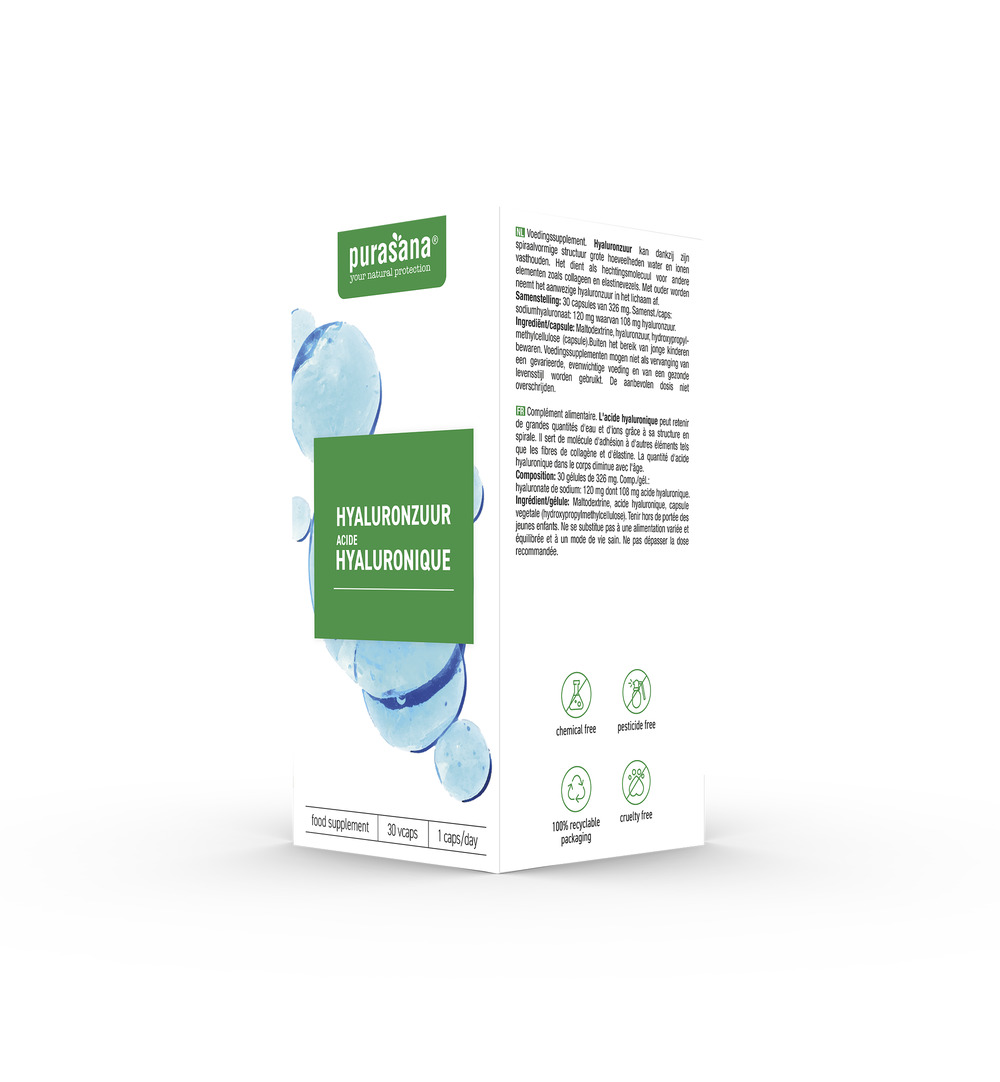 Purasana Hyaluronzuur Vegan (30 capsules)