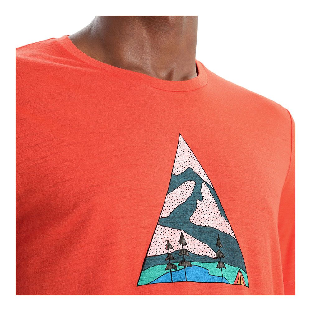 Icebreaker TECH LITE II - Tee-shirt Homme vibrant earth