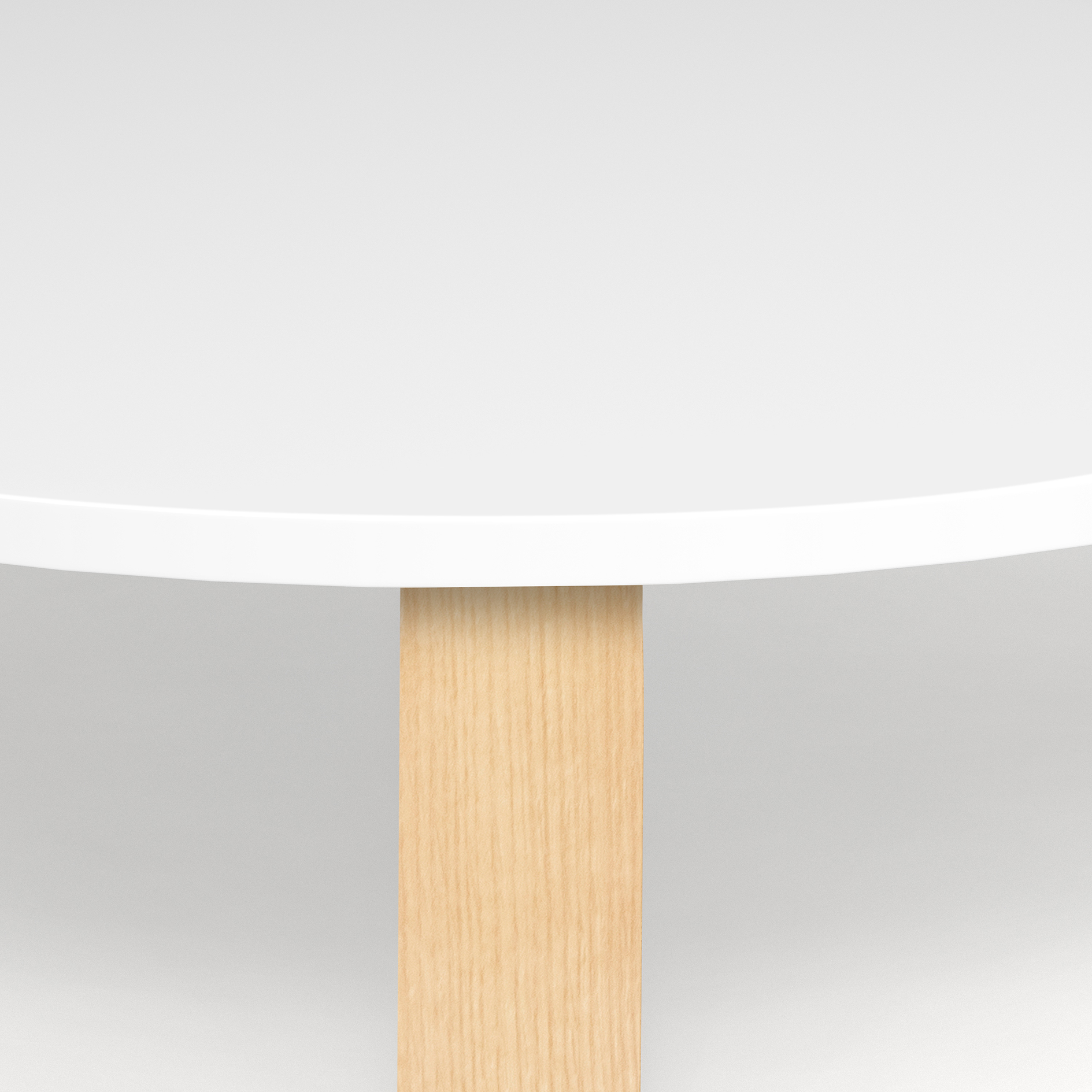 Couchtisch - weiß - Artisan Eiche - Ø 80 cm