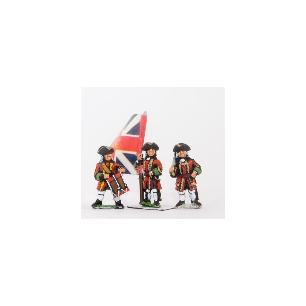 European Armies: Guard Infantry: Command: Officer, Standard Bearer & Drummer
