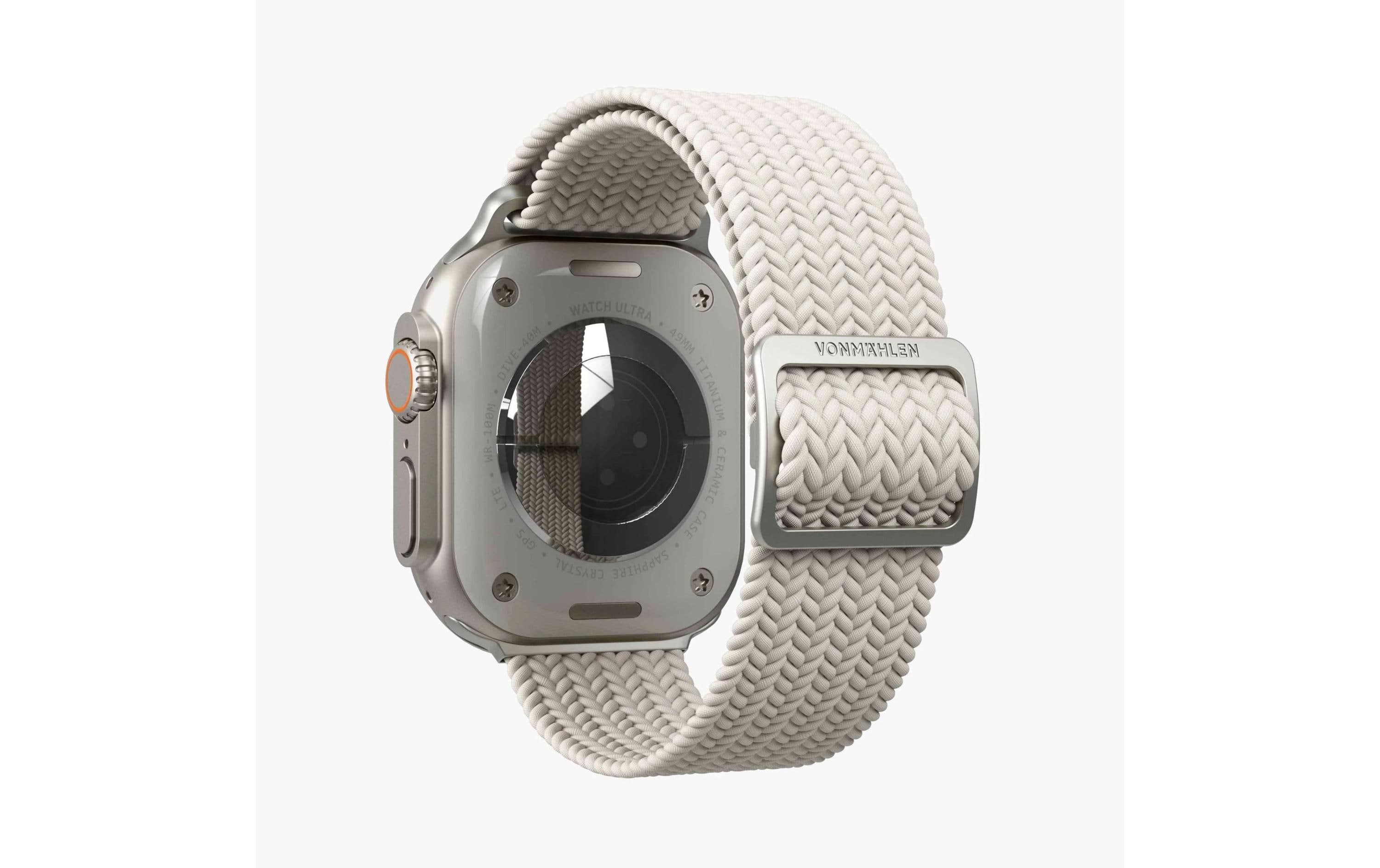 Armband Woven Loop Apple Watch 40/41/42 mm Cream BlackArmband für Apple Watch 40/41/42 mm