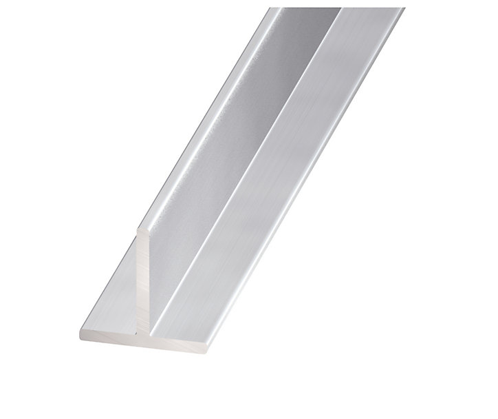 Profilé T aluminium anodisé incolore 20 x 20 mm, 1 m