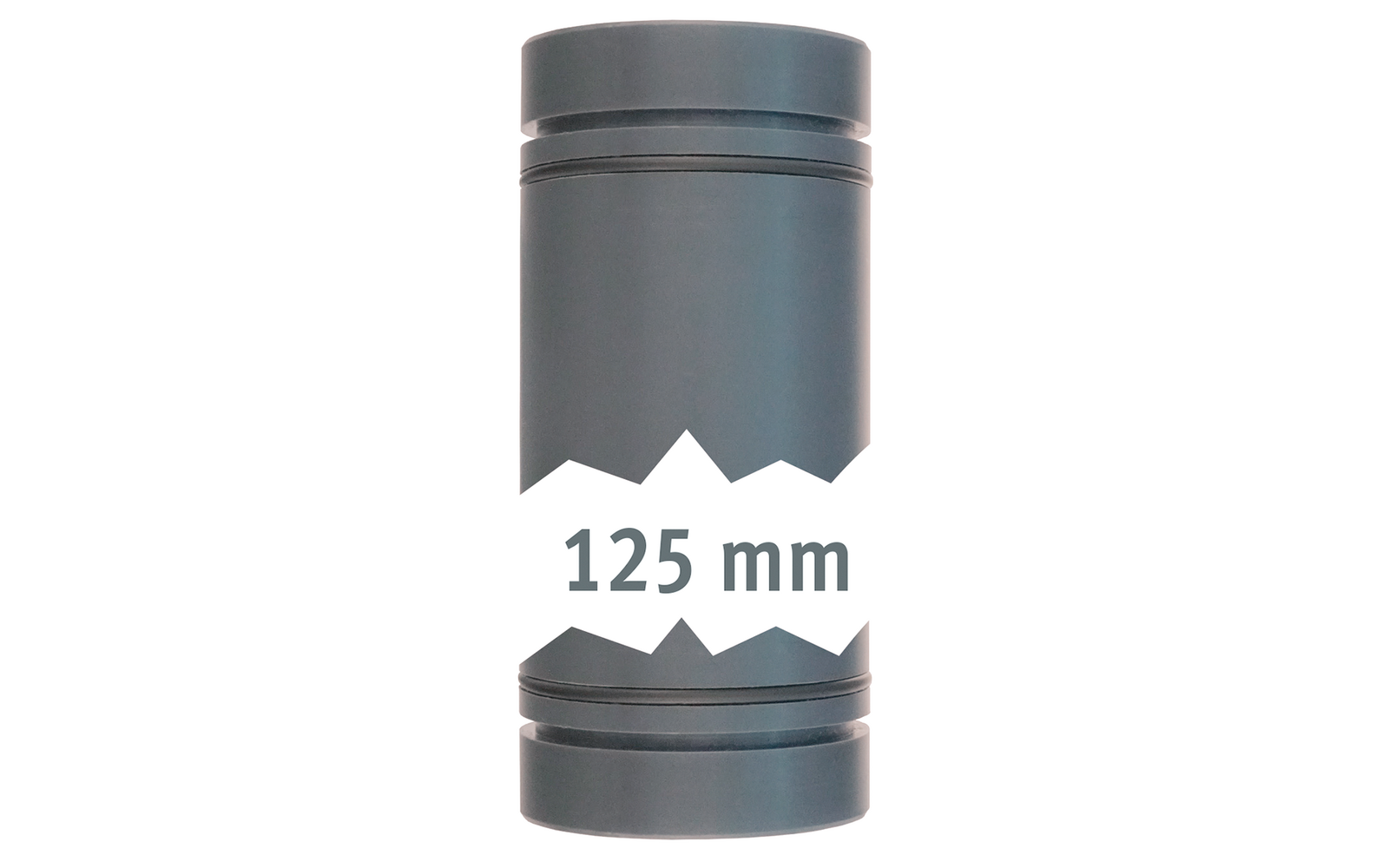 Lilie Rohr 40 mm mit O-Ring beidseitig 12,5 cm