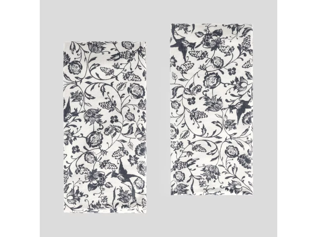 Ensemble De Torchons De Cuisine Fylla Bleu Foncé 40x60