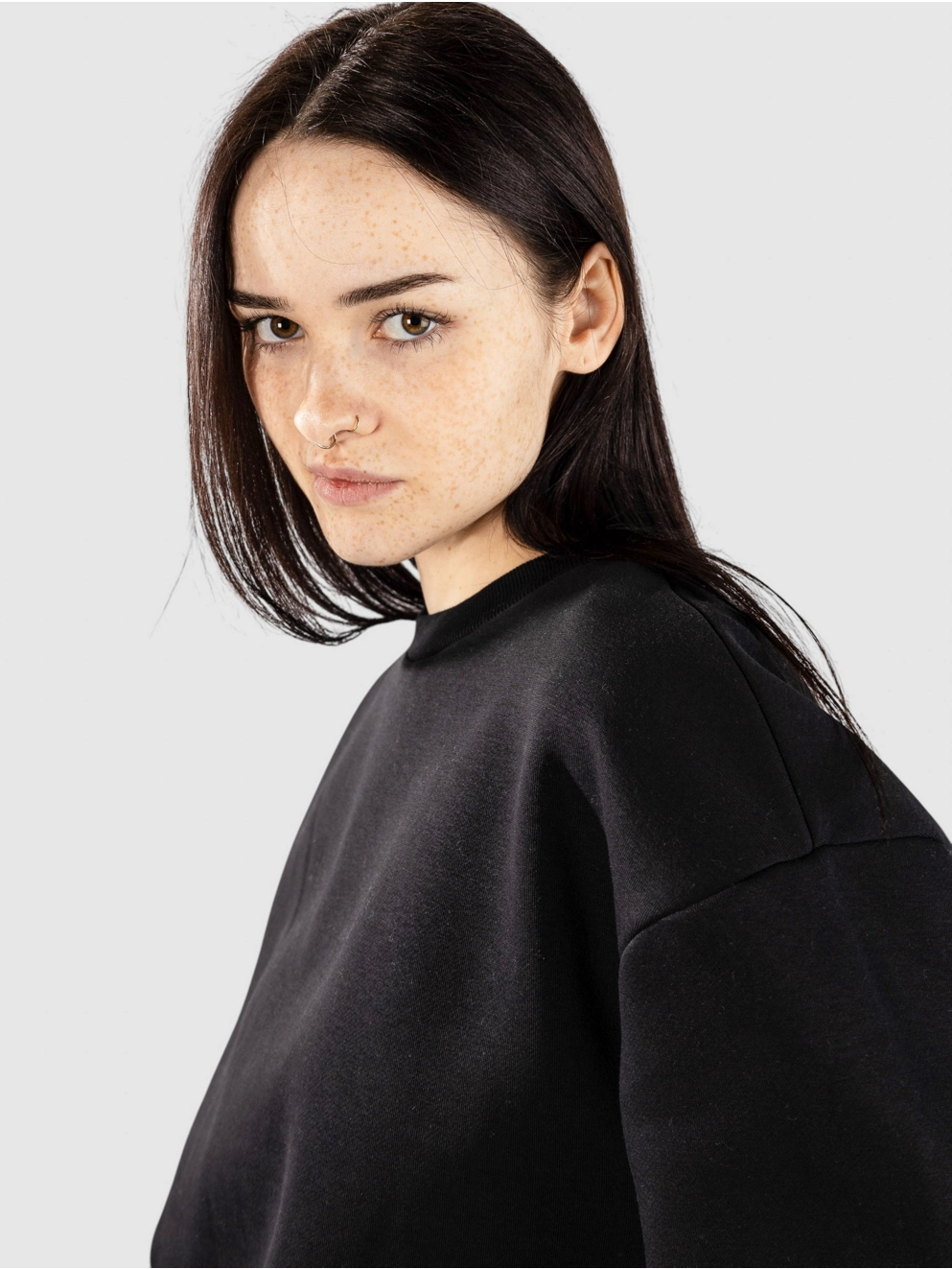 Urban Classics Fluffy Crewneck Sweater black