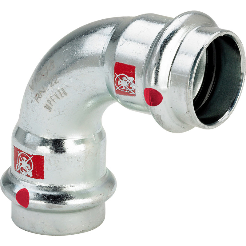 Viega Prestabo 1116 staal pers bocht 90° 22mm