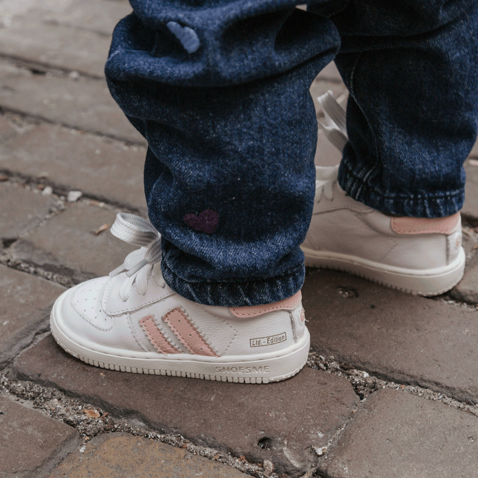 Shoesme weiß-rosa Sneaker