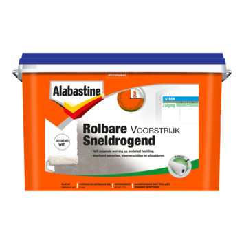 Alabastine rolbare voorstrijk sneldrogend wit 5 l
