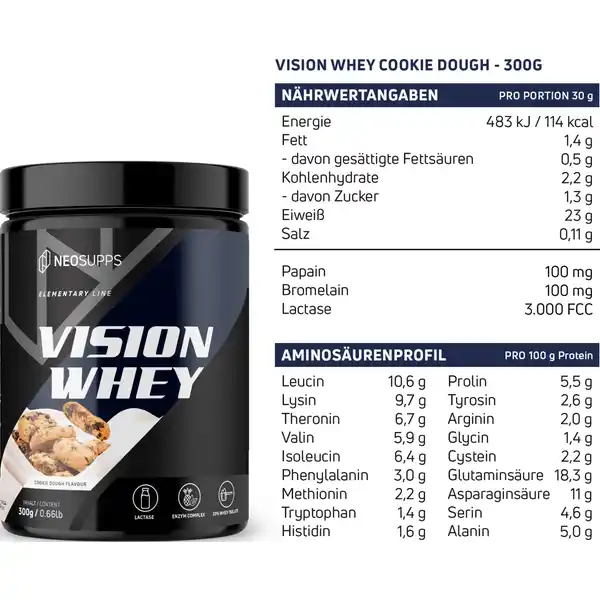 Vision Whey Cookie Dough klein