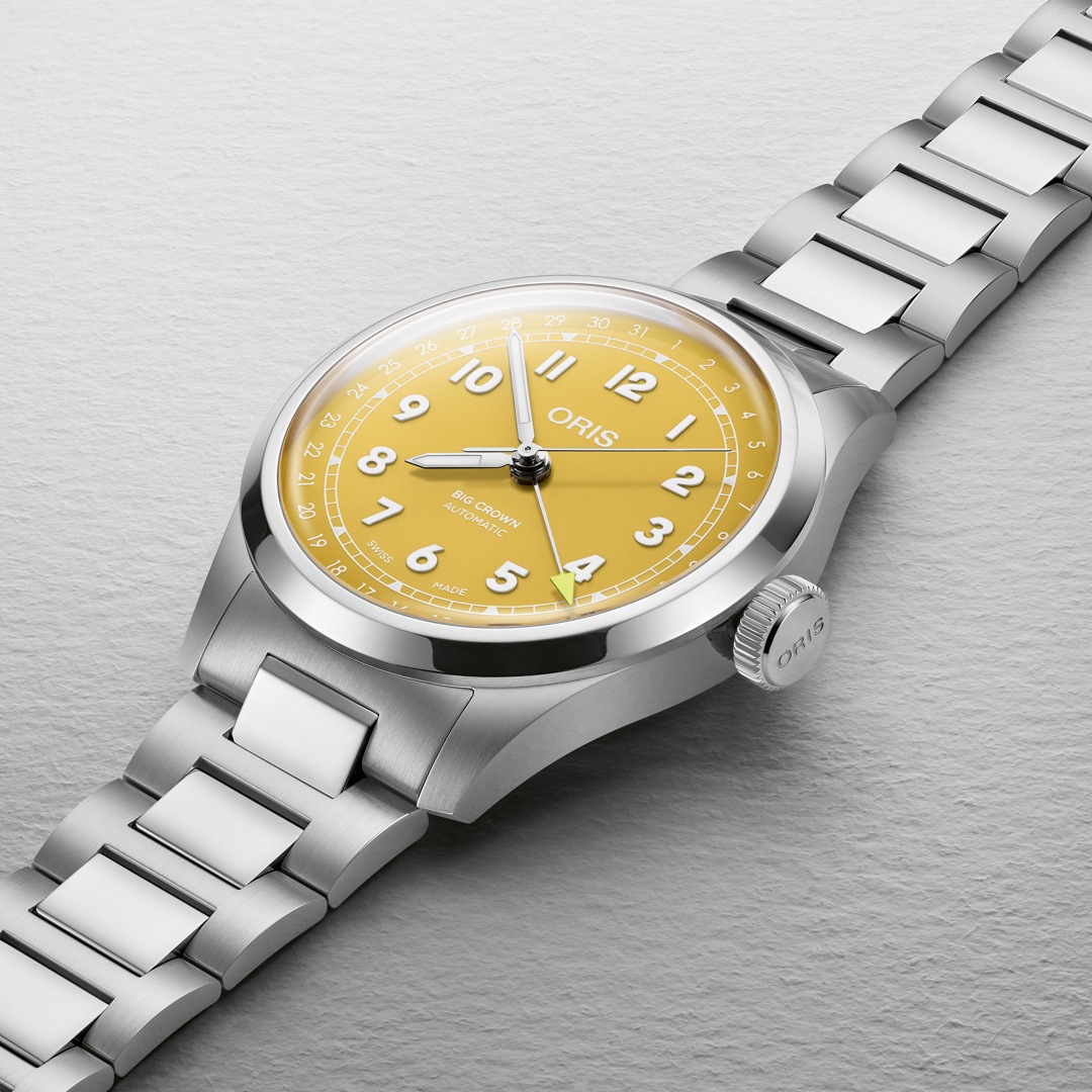 Oris Big Crown Pointer Date 40 Sonnengelb