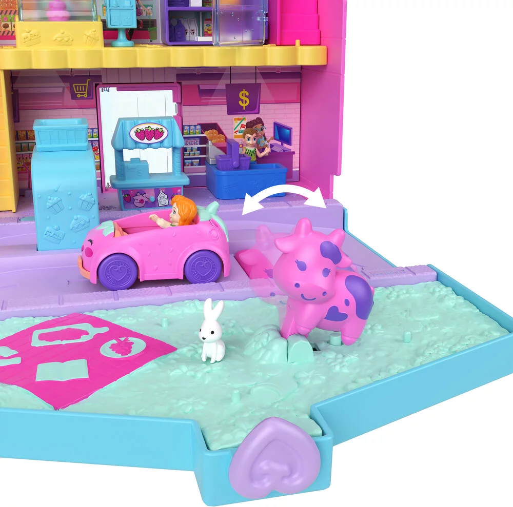 POLLY POCKET - COFFRET LE MARCHE DE POLLYVILLE