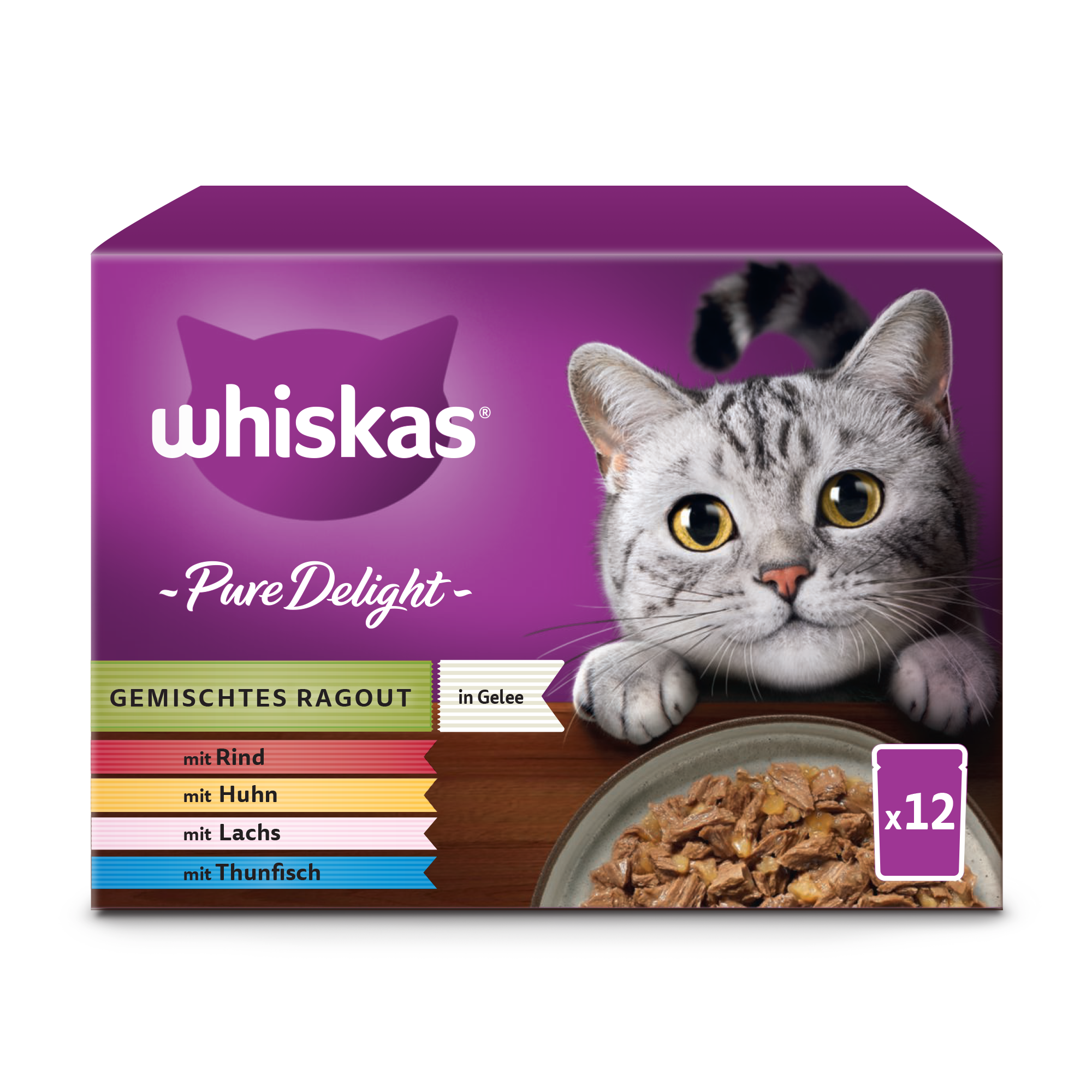 Whiskas Frischebeutel Ragout Gemischte Auswahl 1+