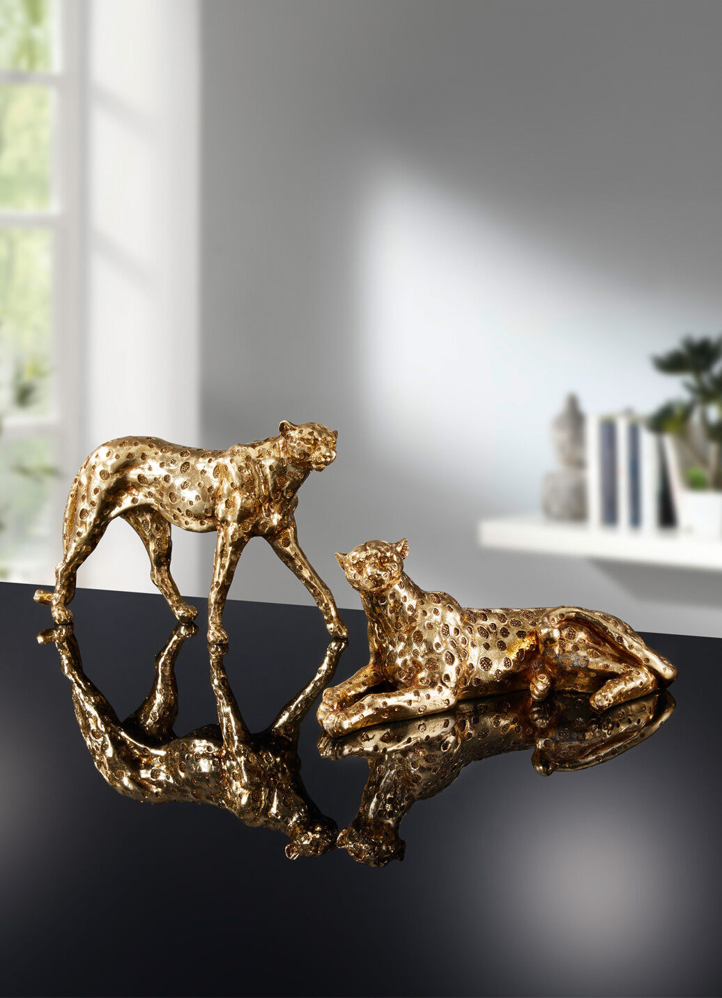 Figur Gepard aus hochwertigem Polyresin