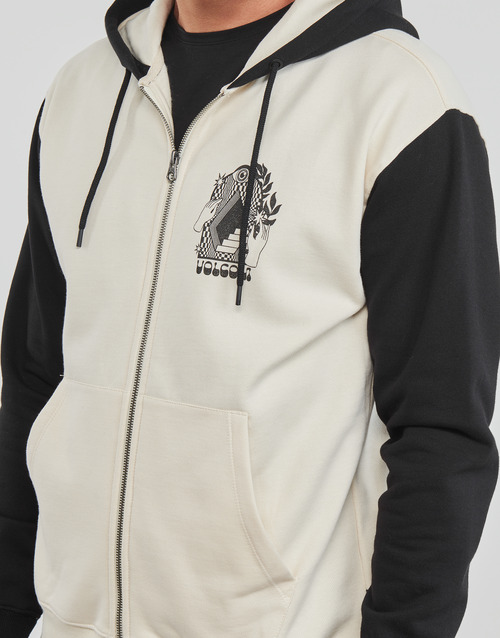 Volcom - WATANITE ZIP FLEECE - Noir / Blanc