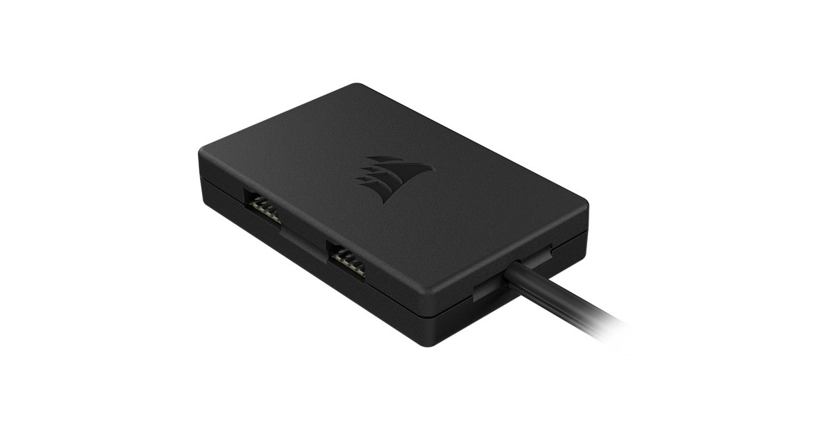 CorsairInterne USB 2.0-hub met 4 Poorten usb-hub  (Zwart, 0,45 meter)