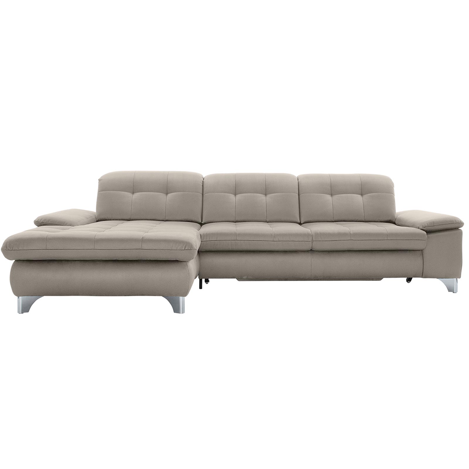polsterpower Ecksofa - Holiday alu - Basismodell - Recamiere links