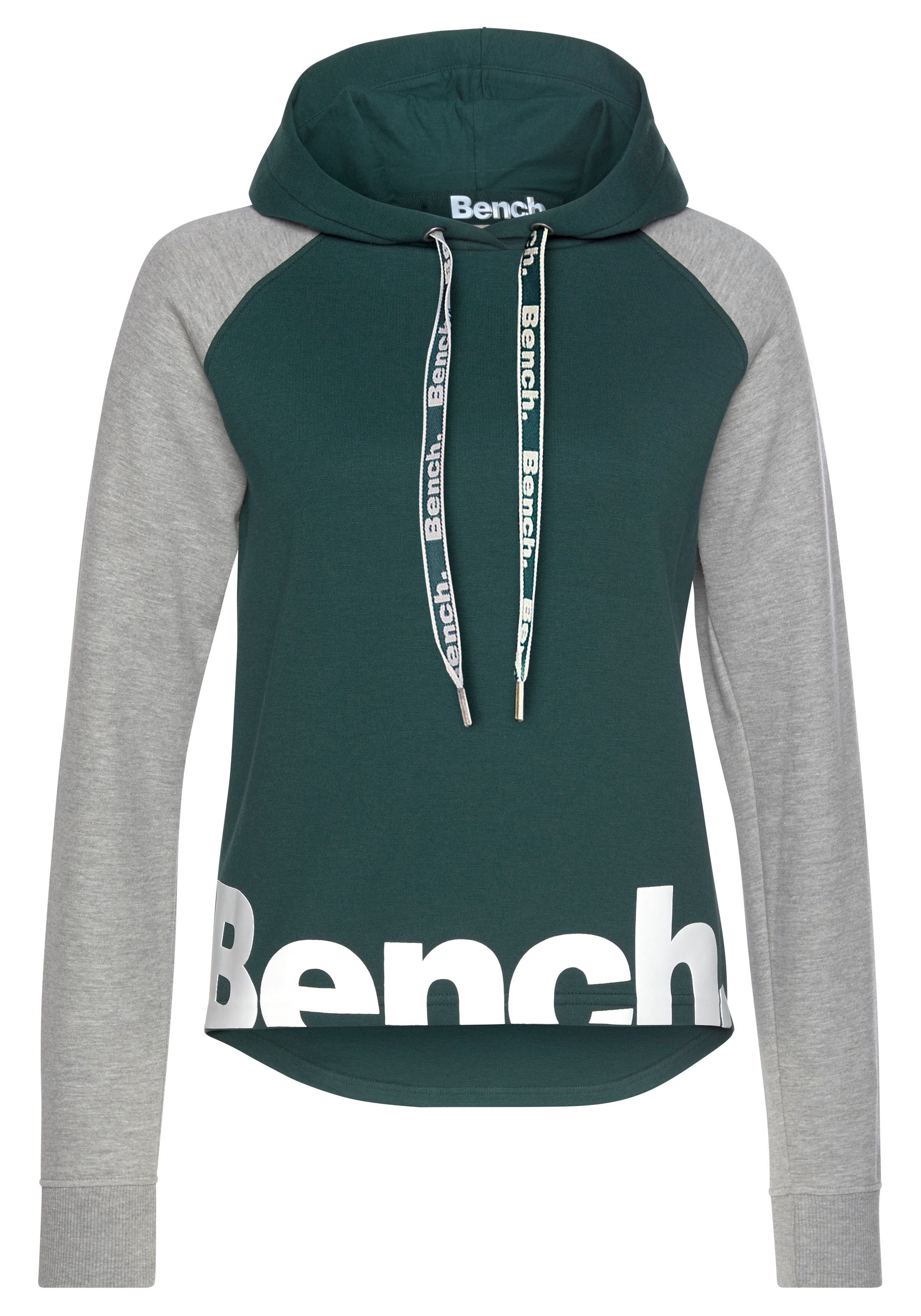 Bench. Loungewear Kapuzensweatshirt , mit farblich abgesetzten Ärmeln und Logodruck, Loungeanzug, Hoodie