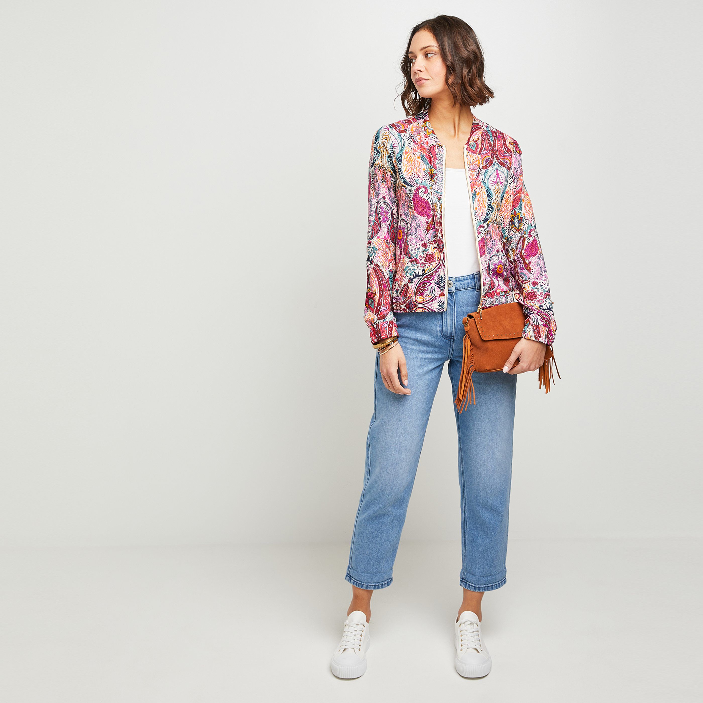 Jean mom femme - LIGHT STONE