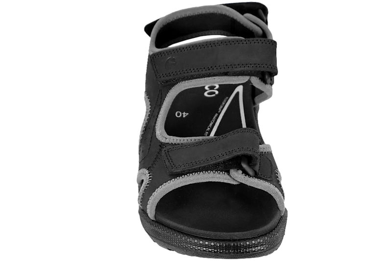 ECCO HIKE SANDAL I SORT OLIERET SKIND