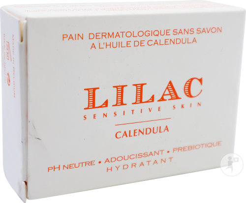Lilac Calendula Pain Dermatologique Sans Savon À L'Huile De Calendula Peau Sensible 100g