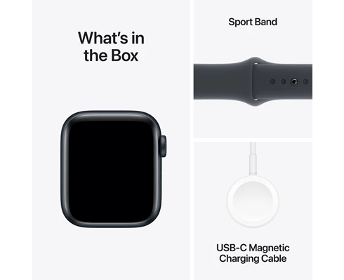 Apple Watch SE GPS 40mm Midnight Aluminium Case with Midnight Sport Band - M/L
