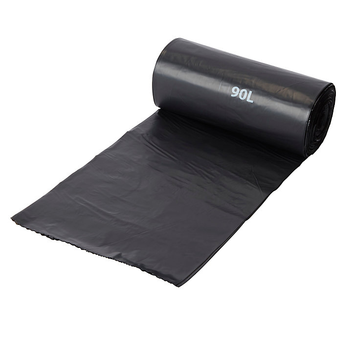 Lot de 20 sacs poubelles jetables 90 L