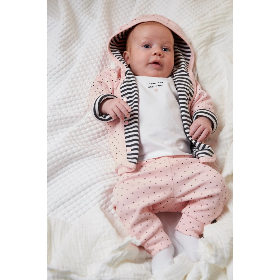 Feetje Wendejacke mit Kapuze Dots anthrazit-melange