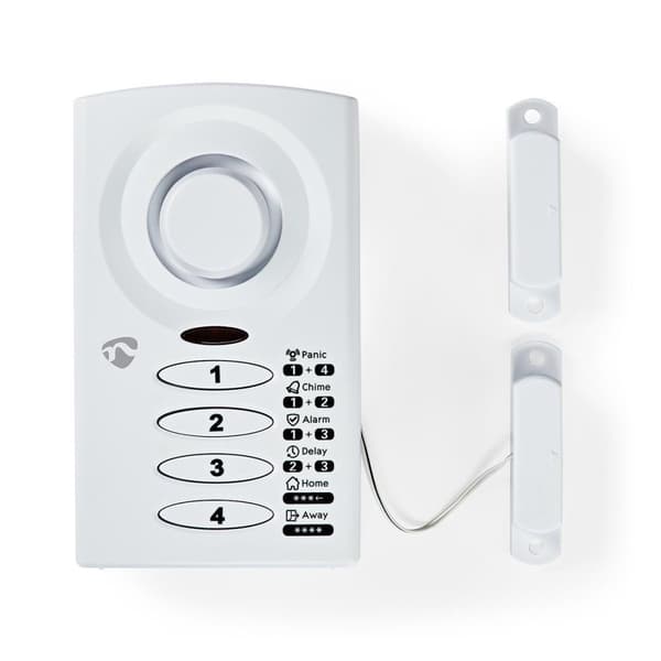 Nedis Dør Vindu Alarm | Batteri drevet | 3x AAA/LR03 | 85 dB | Hvit
