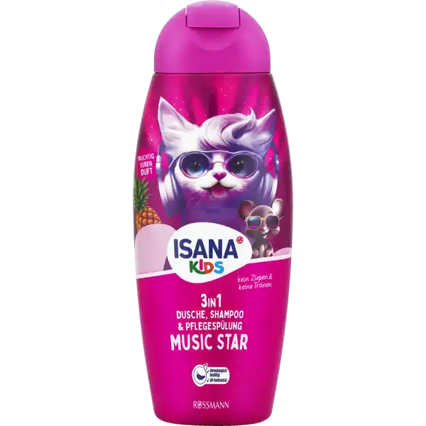 3in1 Dusche, Shampoo & Pflegespülung Music Star