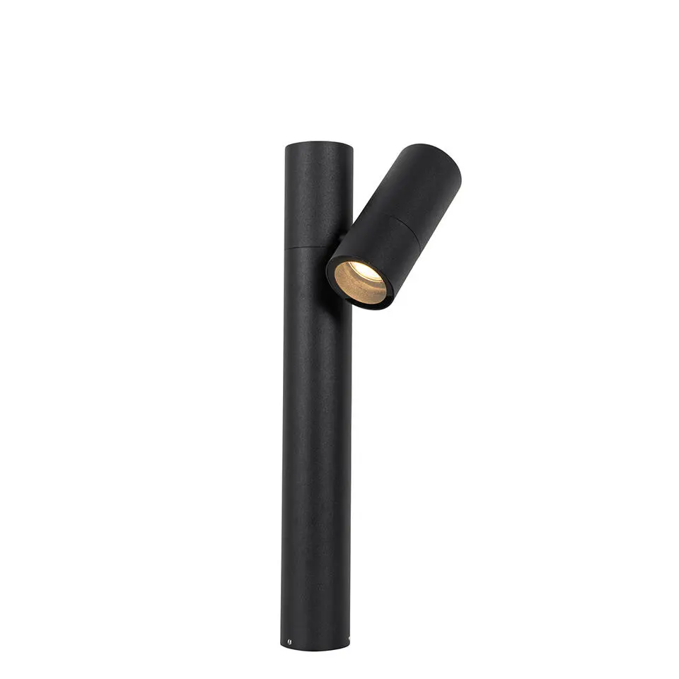 Qazqa staande buitenlampen duo zwart gu10