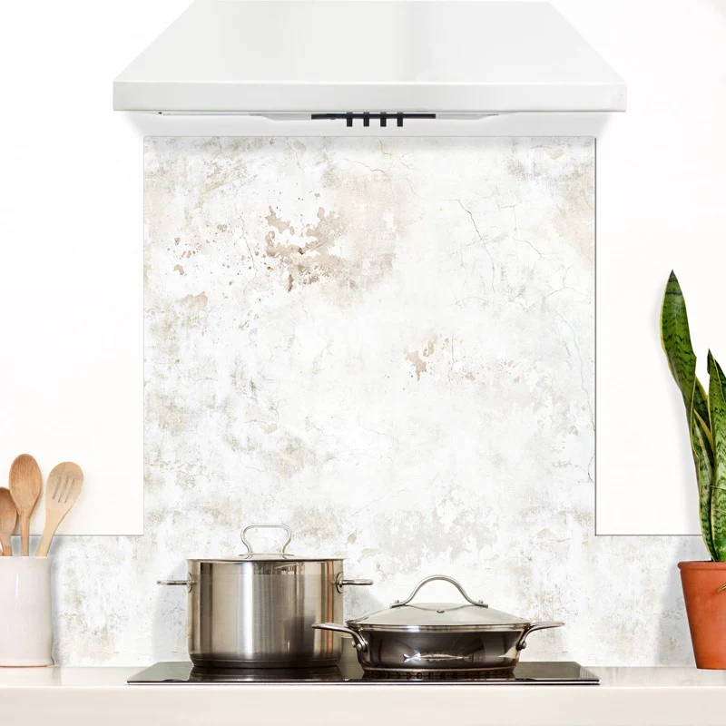 Crédence cuisine Fond de hotte ALU : L 90cm x H 70cm - NEW TRASHWALL 9