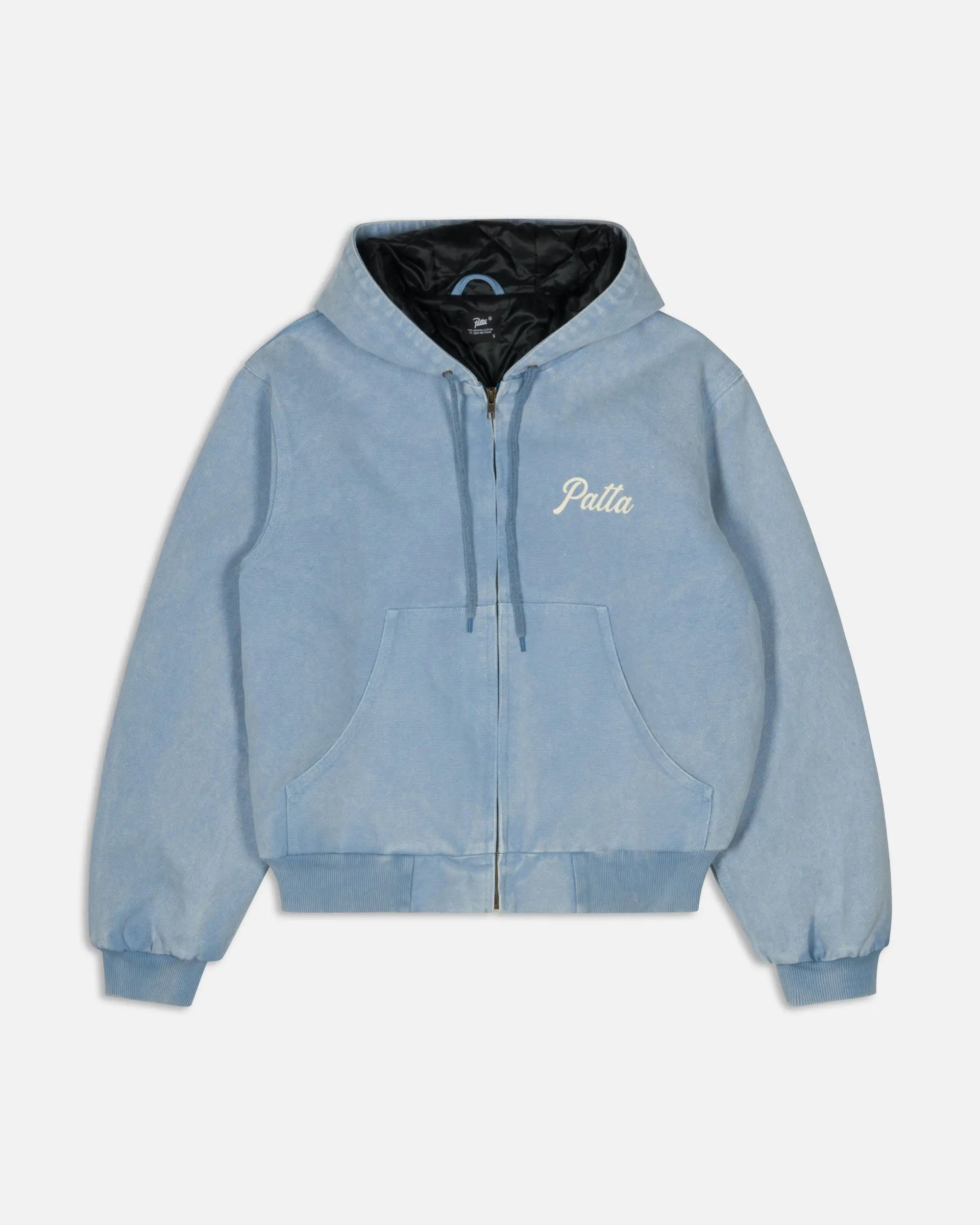 Patta Peace Canvas Hooded Jacket (Light Blue Denim)