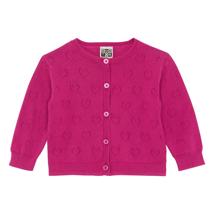 Bonton Cardigan Lilet en Maille | Rose fuschia