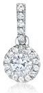 Hanger in 18 karaat witgoud met Diamanten