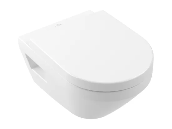 WC suspendu sans bride VILLEROY ET BOCH Architectura Twistflush rond avec abattant
