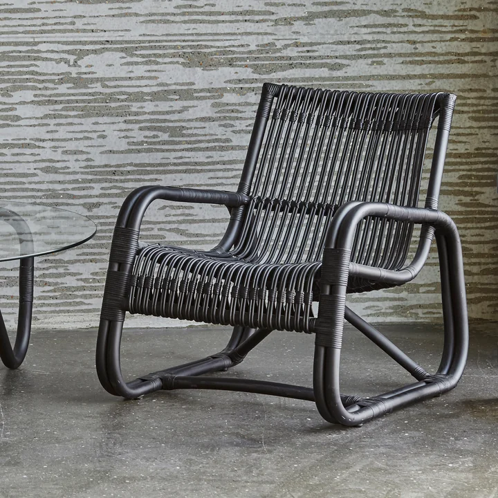 Cane-line - Curve Loungesessel Indoor, natur