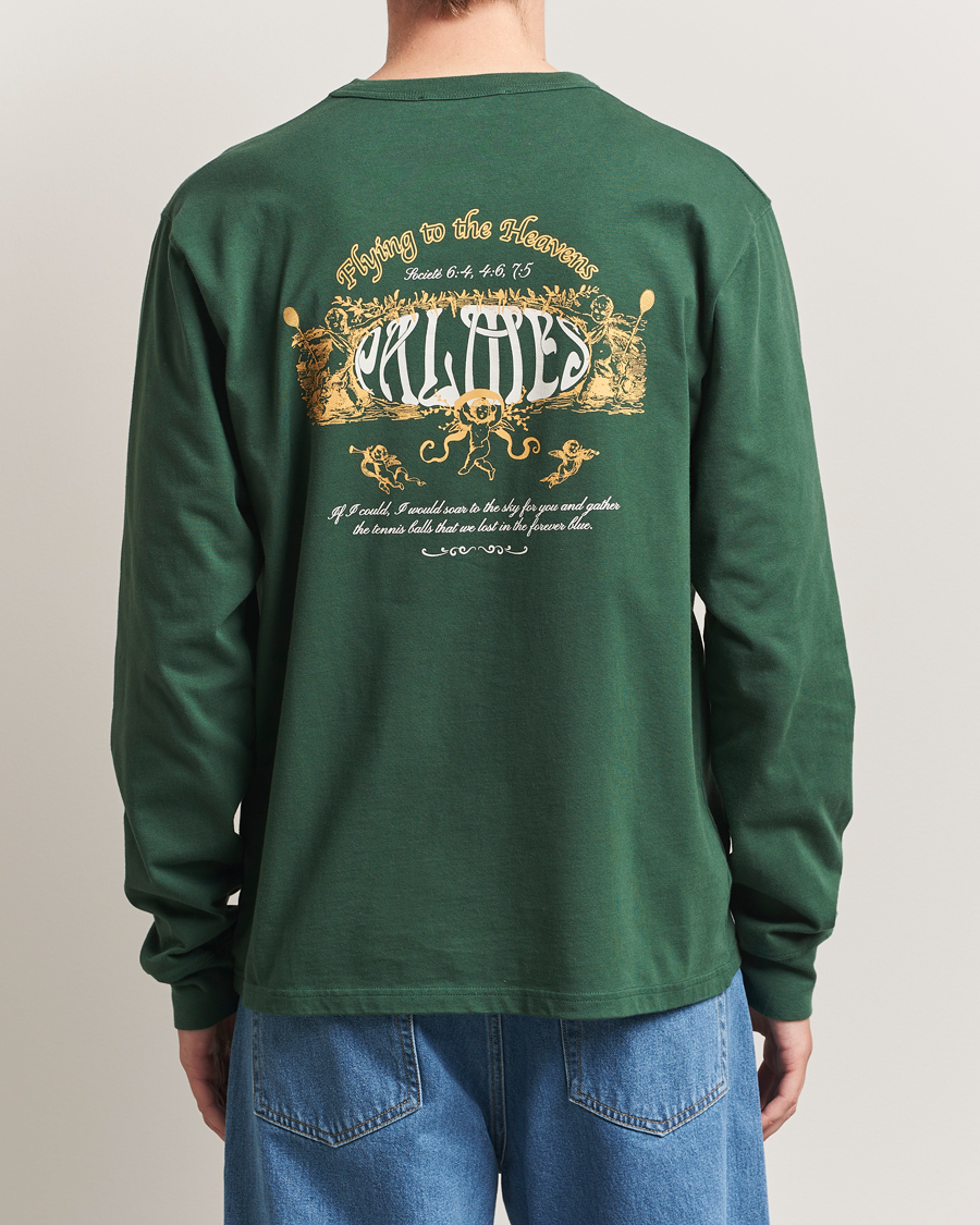 Palmes Angels Long Sleeve T-Shirt Dark Green