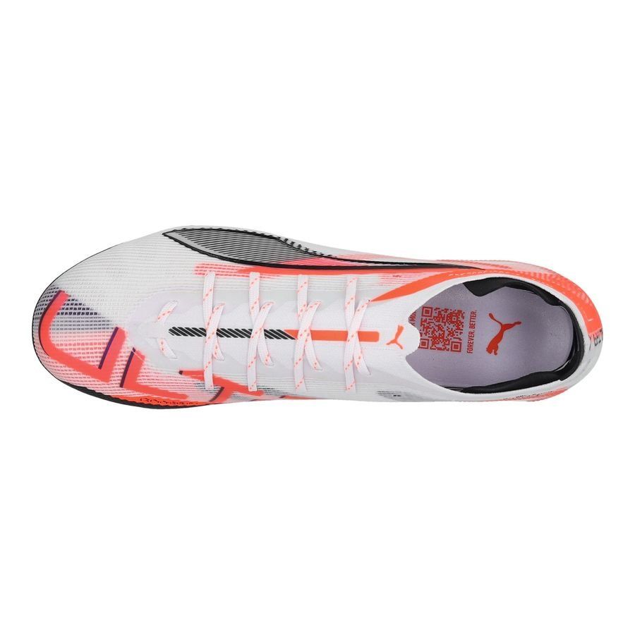 PUMA Ultra 5 Carbon FG Unlimited - Blanc/Noir/Glowing Red