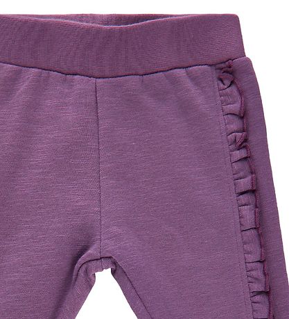Minymo Sweatpants - Grape Jam m. Fl?ser