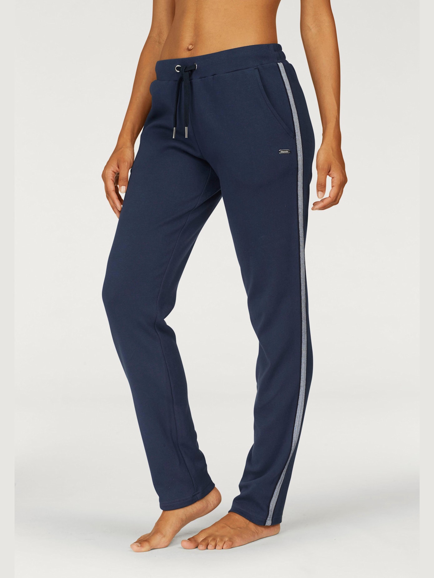 Pantalon d'intérieur sweatshirt avec bandes latérales métalliques