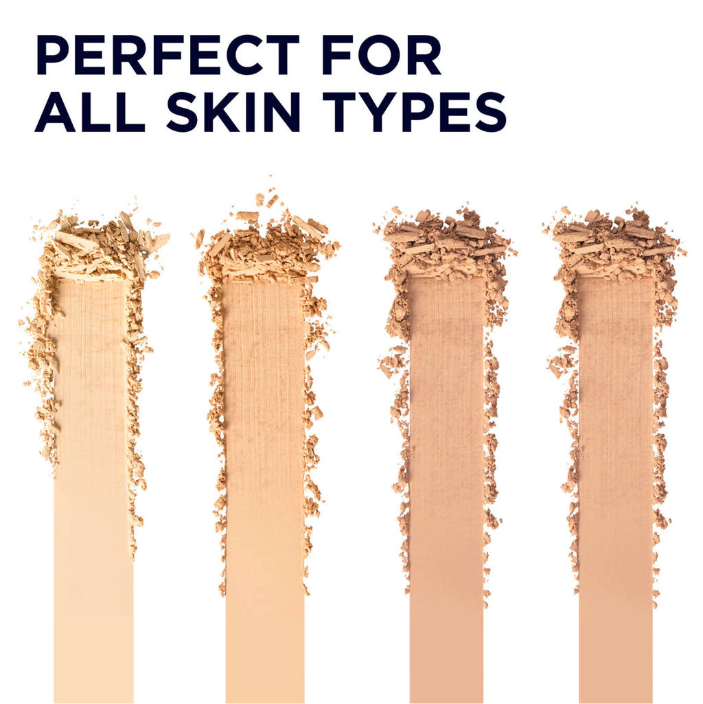 Yes, de poeder, zodat ik makeup op kan zonderStay Matte Pressed Powder - Silky Beige - Beige