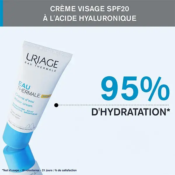 Creme Hidratante Uriage Água Termal FPS 20 40ml