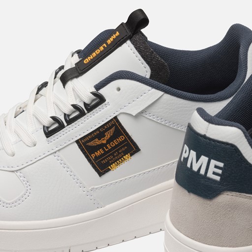 PME Legend Gobbler Sneakers wit Imitatieleer