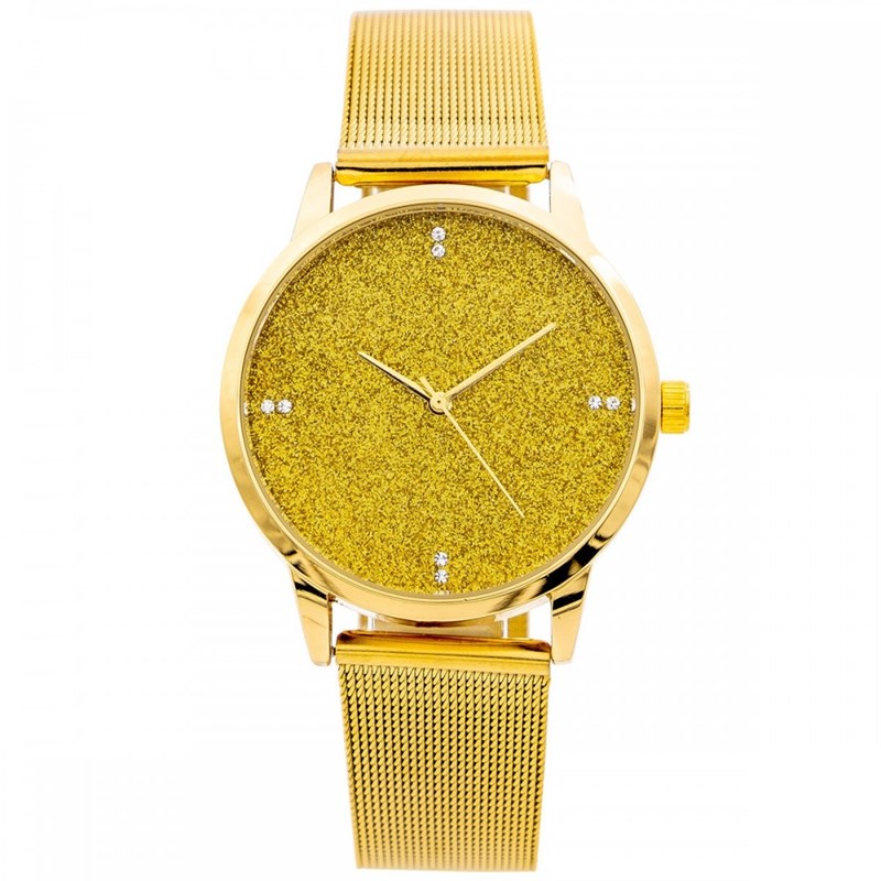 Coffret montre Femme GIORGIO bracelet Acier Doré