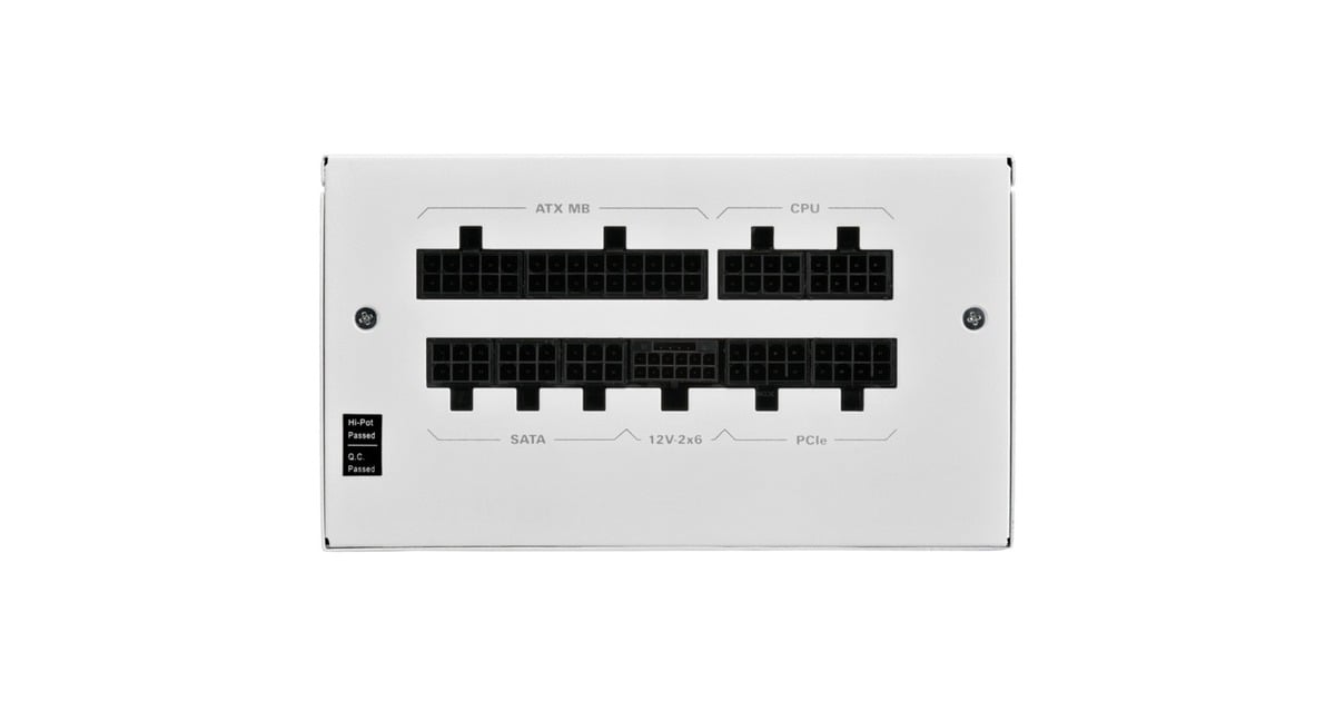SharkoonRebel P20 850 White modulaire 850 watt voeding   (Wit, 1x 12V-2x6, 4x PCIe)