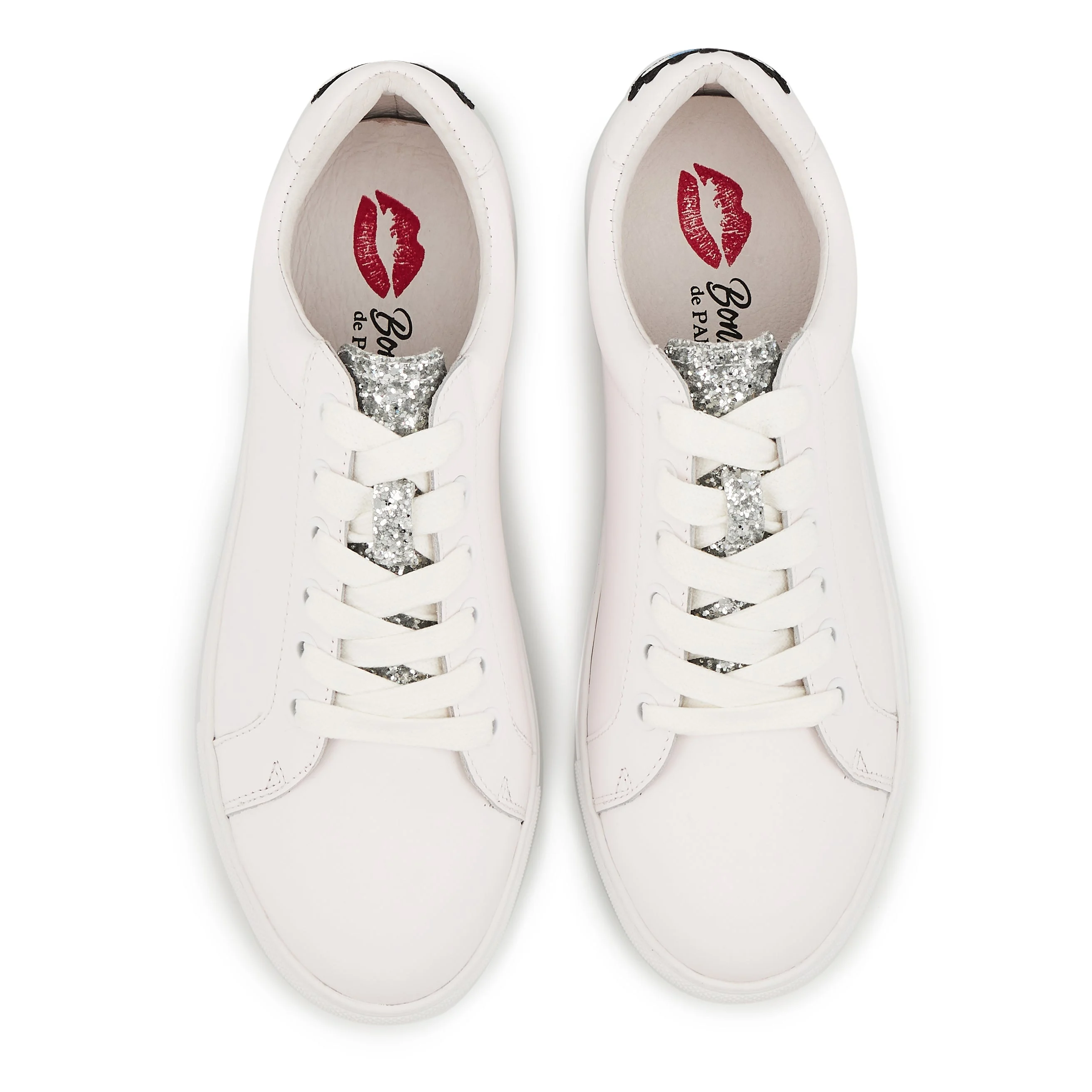SIMONE EYES - Sneakers en cuir | Blanc