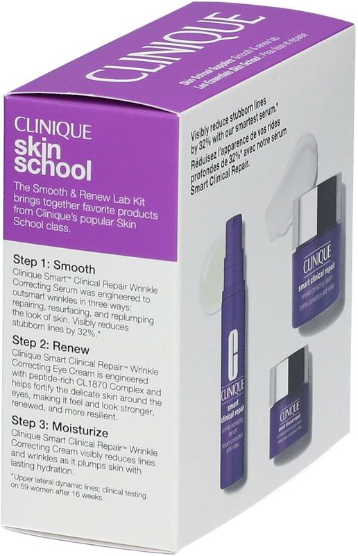 Clinique - Smart Set Gezichtsverzorgingsset voor Alle Huidtypes - 10ml Serum, 5ml Oogcrème, 15ml Crème