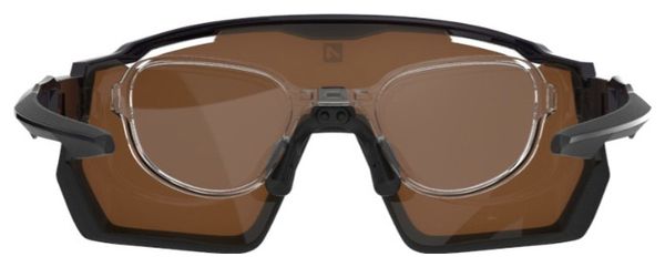 Coffret Lunettes AZR Pro Race RX Noir Verni / Écran hydrophobe Or